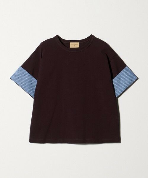 UNITED ARROWS / ユナイテッドアローズ カットソー | ターン アップ カットソー（WINE）
