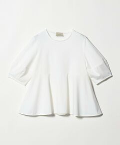 UNITED ARROWS / ユナイテッドアローズ カットソー | ポンチ ペプラム ショートスリーブ カットソー