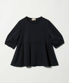 UNITED ARROWS / ユナイテッドアローズ カットソー | ポンチ ペプラム ショートスリーブ カットソー