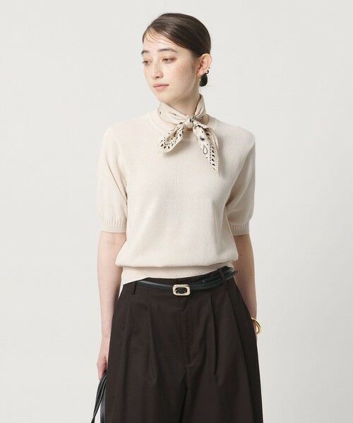 UNITED ARROWS / ユナイテッドアローズ ニット・セーター | クルーネック ベーシック ショートスリーブ ニット ‐ウォッシャブル‐ | 詳細1