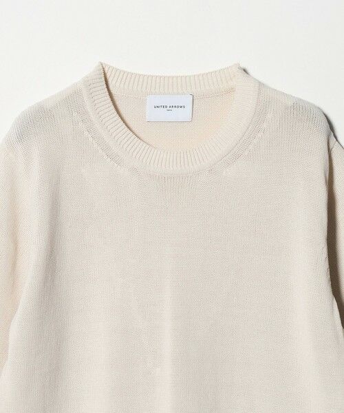 UNITED ARROWS / ユナイテッドアローズ ニット・セーター | クルーネック ベーシック ショートスリーブ ニット ‐ウォッシャブル‐ | 詳細1