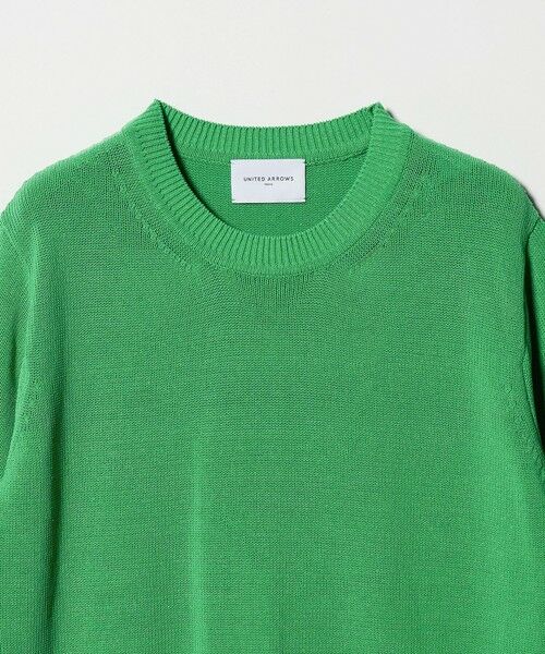 UNITED ARROWS / ユナイテッドアローズ ニット・セーター | クルーネック ベーシック ショートスリーブ ニット ‐ウォッシャブル‐ | 詳細15