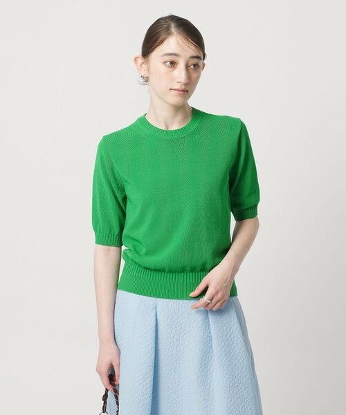 UNITED ARROWS / ユナイテッドアローズ ニット・セーター | クルーネック ベーシック ショートスリーブ ニット ‐ウォッシャブル‐ | 詳細10