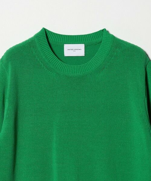 UNITED ARROWS / ユナイテッドアローズ ニット・セーター | クルーネック ベーシック ショートスリーブ ニット ‐ウォッシャブル‐ | 詳細3