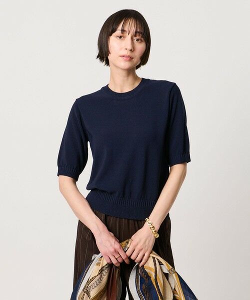 UNITED ARROWS / ユナイテッドアローズ ニット・セーター | クルーネック ベーシック ショートスリーブ ニット ‐ウォッシャブル‐ | 詳細17