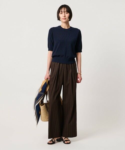 UNITED ARROWS / ユナイテッドアローズ ニット・セーター | クルーネック ベーシック ショートスリーブ ニット ‐ウォッシャブル‐ | 詳細18