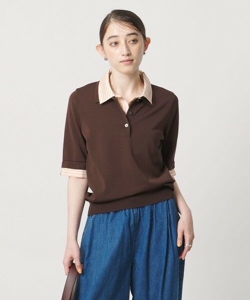UNITED ARROWS / ユナイテッドアローズ ニット・セーター | ポロコンビ 4WAY ニット ‐ウォッシャブル‐ | 詳細6