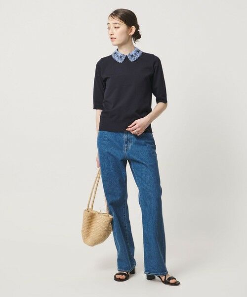 UNITED ARROWS / ユナイテッドアローズ ニット・セーター | レディー フラワー ビジュー ニット | 詳細6