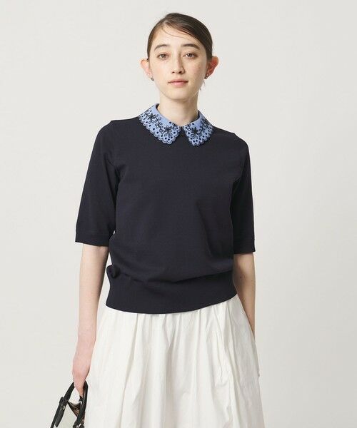 UNITED ARROWS / ユナイテッドアローズ ニット・セーター | レディー フラワー ビジュー ニット | 詳細7