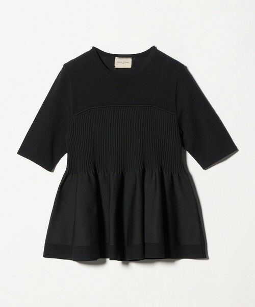 UNITED ARROWS / ユナイテッドアローズ ニット・セーター | ビスチェ コンビ ニット ‐ウォッシャブル‐（BLACK）