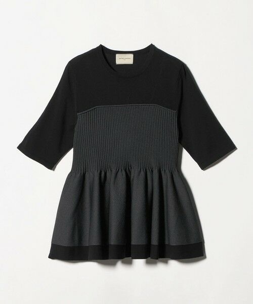 UNITED ARROWS / ユナイテッドアローズ ニット・セーター | ビスチェ コンビ ニット ‐ウォッシャブル‐（DK.GRAY）