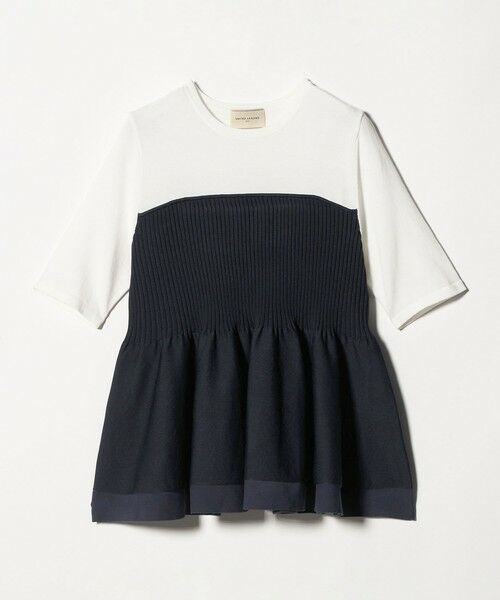 UNITED ARROWS / ユナイテッドアローズ ニット・セーター | ビスチェ コンビ ニット ‐ウォッシャブル‐（NAVY）