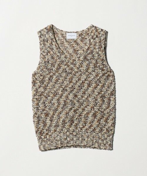 UNITED ARROWS / ユナイテッドアローズ ベスト | カラーミックス ニット ベスト（MD.BROWN）