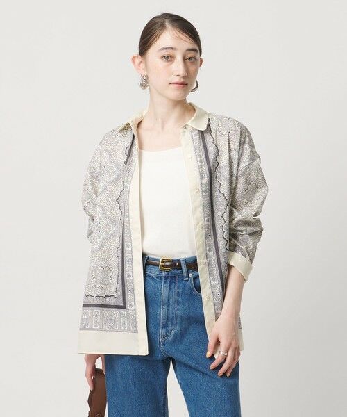 UNITED ARROWS / ユナイテッドアローズ シャツ・ブラウス | スカーフ プリント シャツ ‐ウォッシャブル‐ | 詳細1