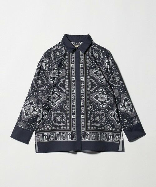 UNITED ARROWS / ユナイテッドアローズ シャツ・ブラウス | スカーフ プリント シャツ ‐ウォッシャブル‐（NAVY）