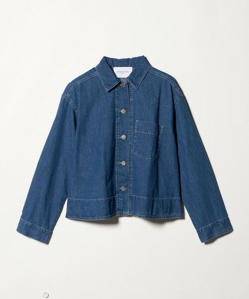 UNITED ARROWS / ユナイテッドアローズ Gジャン・デニムジャケット | ステッチ フレア デニムジャケット（COBALT）
