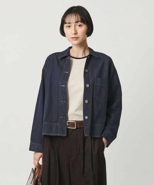 UNITED ARROWS / ユナイテッドアローズ Gジャン・デニムジャケット | ステッチ フレア デニムジャケット | 詳細21