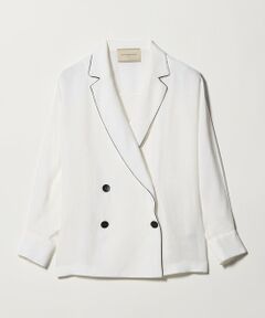 UNITED ARROWS / ユナイテッドアローズ テーラードジャケット | パイピング ドルマン ブラウス ジャケット ‐ウォッシャブル‐