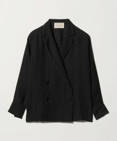 UNITED ARROWS / ユナイテッドアローズ テーラードジャケット | パイピング ドルマン ブラウス ジャケット ‐ウォッシャブル‐