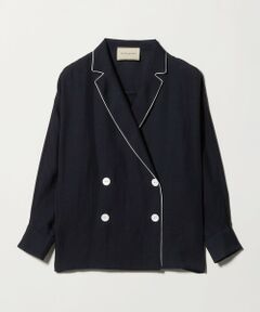 UNITED ARROWS / ユナイテッドアローズ テーラードジャケット | パイピング ドルマン ブラウス ジャケット ‐ウォッシャブル‐