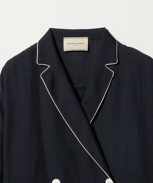 UNITED ARROWS / ユナイテッドアローズ テーラードジャケット | パイピング ドルマン ブラウス ジャケット ‐ウォッシャブル‐ | 詳細8