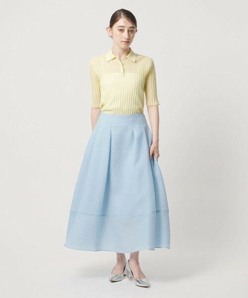 UNITED ARROWS / ユナイテッドアローズ ミニ・ひざ丈スカート | オーガンジー ジャガード フレアスカート ‐ウォッシャブル‐ | 詳細9