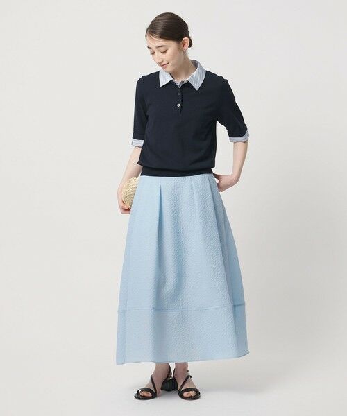 UNITED ARROWS / ユナイテッドアローズ ミニ・ひざ丈スカート | オーガンジー ジャガード フレアスカート ‐ウォッシャブル‐ | 詳細10