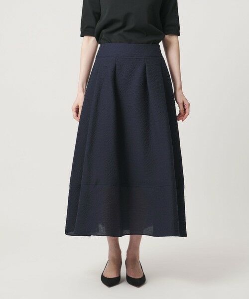 UNITED ARROWS / ユナイテッドアローズ ミニ・ひざ丈スカート | オーガンジー ジャガード フレアスカート ‐ウォッシャブル‐ | 詳細16