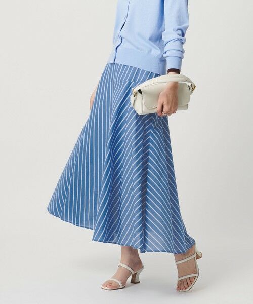 UNITED ARROWS / ユナイテッドアローズ ミニ・ひざ丈スカート | クリーン ストライプ マリンスカート | 詳細1
