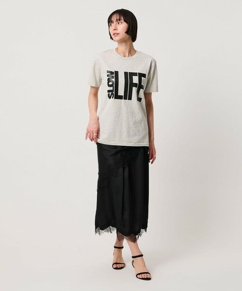 UNITED ARROWS / ユナイテッドアローズ ロング・マキシ丈スカート | スカーフ付き サテン レース コンビ スカート | 詳細12