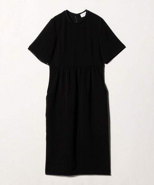 UNITED ARROWS / ユナイテッドアローズ ロング・マキシ丈ワンピース | COMFY ショートスリーブ ワンピース ‐防汚 UVカット ウォッシャブル‐（BLACK）