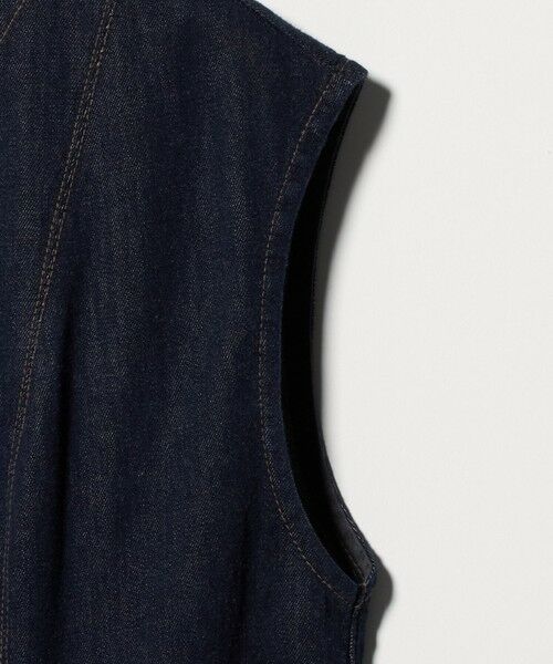 UNITED ARROWS / ユナイテッドアローズ ロング・マキシ丈ワンピース | ステッチ Vネック デニムワンピース | 詳細5