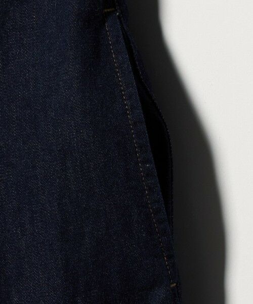 UNITED ARROWS / ユナイテッドアローズ ロング・マキシ丈ワンピース | ステッチ Vネック デニムワンピース | 詳細7