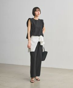 UNITED ARROWS / ユナイテッドアローズ サロペット・オールインワン | スカラップ フリル オールインワン パンツ ‐はっ水 UVカット 防しわ ウォッシャブル‐