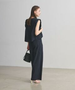 UNITED ARROWS / ユナイテッドアローズ サロペット・オールインワン | スカラップ フリル オールインワン パンツ ‐はっ水 UVカット 防しわ ウォッシャブル‐