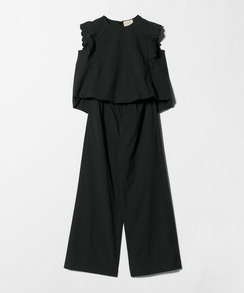 UNITED ARROWS / ユナイテッドアローズ サロペット・オールインワン | スカラップ フリル オールインワン パンツ ‐はっ水 UVカット 防しわ ウォッシャブル‐ | 詳細5