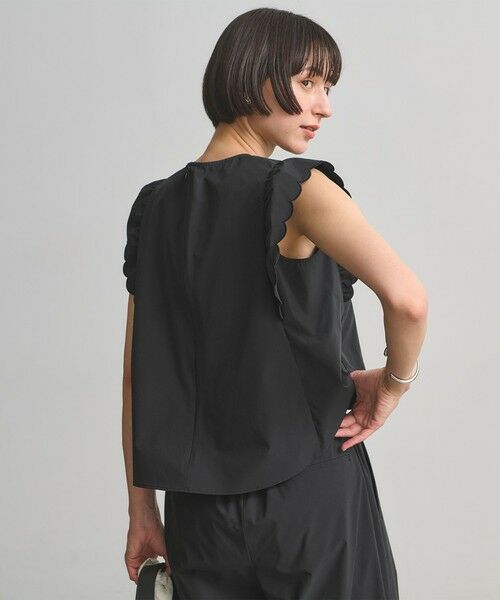 UNITED ARROWS / ユナイテッドアローズ サロペット・オールインワン | スカラップ フリル オールインワン パンツ ‐はっ水 UVカット 防しわ ウォッシャブル‐ | 詳細1