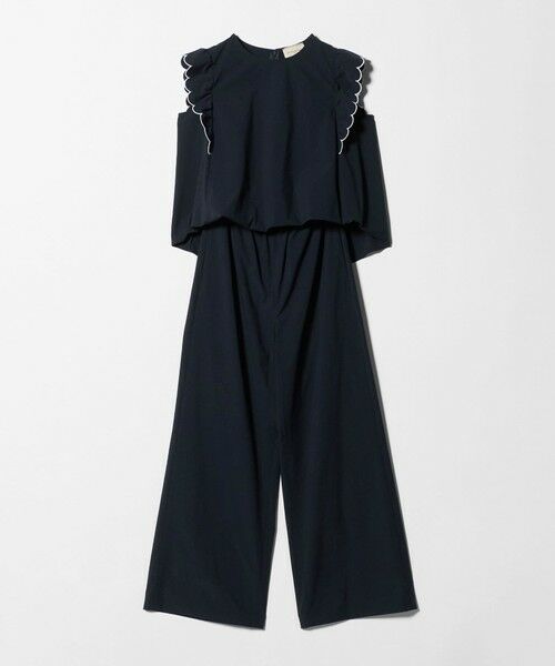 UNITED ARROWS / ユナイテッドアローズ サロペット・オールインワン | スカラップ フリル オールインワン パンツ ‐はっ水 UVカット 防しわ ウォッシャブル‐ | 詳細13