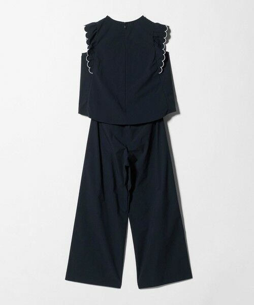 UNITED ARROWS / ユナイテッドアローズ サロペット・オールインワン | スカラップ フリル オールインワン パンツ ‐はっ水 UVカット 防しわ ウォッシャブル‐ | 詳細14