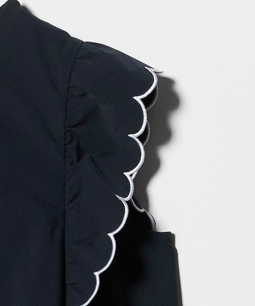 UNITED ARROWS / ユナイテッドアローズ サロペット・オールインワン | スカラップ フリル オールインワン パンツ ‐はっ水 UVカット 防しわ ウォッシャブル‐ | 詳細16