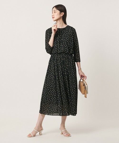 UNITED ARROWS / ユナイテッドアローズ ロング・マキシ丈ワンピース | ギャザー ドレープ ワンピース ‐ウォッシャブル‐ | 詳細17