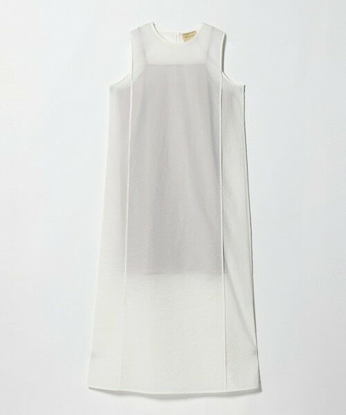 UNITED ARROWS / ユナイテッドアローズ ロング・マキシ丈ワンピース | シアー レイヤード ノースリーブ ワンピース（WHITE）
