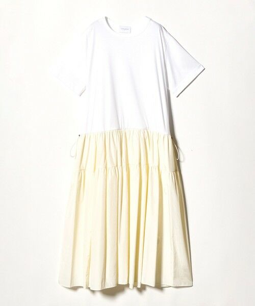 UNITED ARROWS / ユナイテッドアローズ ロング・マキシ丈ワンピース | カット コンビ ドッキング ワンピース | 詳細3