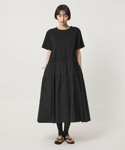 UNITED ARROWS / ユナイテッドアローズ ロング・マキシ丈ワンピース | カット コンビ ドッキング ワンピース | 詳細8