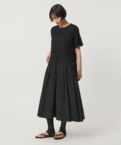 UNITED ARROWS / ユナイテッドアローズ ロング・マキシ丈ワンピース | カット コンビ ドッキング ワンピース | 詳細9