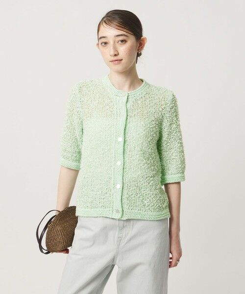 UNITED ARROWS / ユナイテッドアローズ カーディガン・ボレロ | YTM 7分袖 カラー ミックス カーディガン | 詳細3