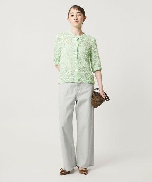 UNITED ARROWS / ユナイテッドアローズ カーディガン・ボレロ | YTM 7分袖 カラー ミックス カーディガン | 詳細4