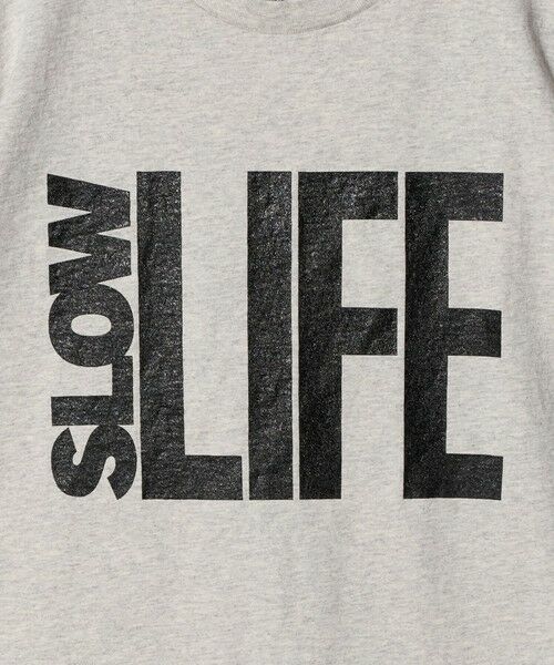 UNITED ARROWS / ユナイテッドアローズ Tシャツ | 【別注】＜MIXTA＞SLOW LIFE Tシャツ LT.GRAY | 詳細5