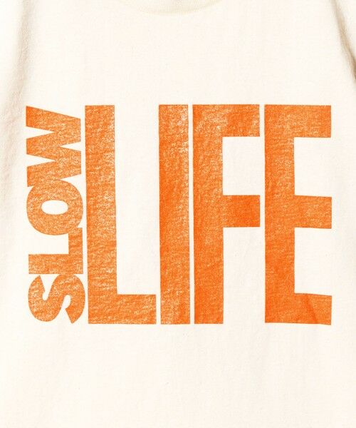 UNITED ARROWS / ユナイテッドアローズ Tシャツ | 【別注】＜MIXTA＞SLOW LIFE Tシャツ NATURAL | 詳細12