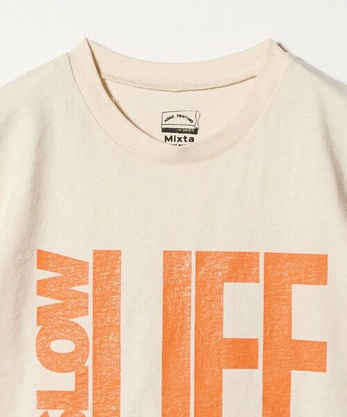 UNITED ARROWS / ユナイテッドアローズ Tシャツ | 【別注】＜MIXTA＞SLOW LIFE Tシャツ NATURAL | 詳細2